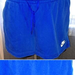 Nike Womens sweat shorts. Royal Blue